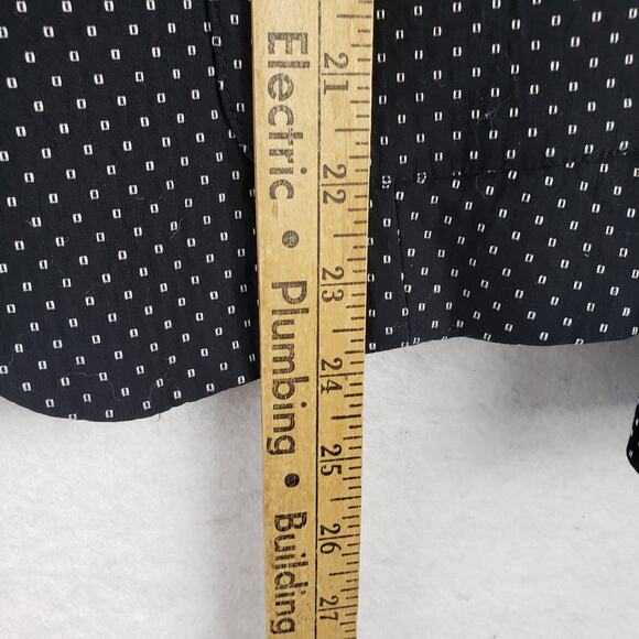 Tommy Hilfiger Womens Size 6 Polka Dot Blazer Jacket Black Preppy Academia Twee - Picture 6 of 13